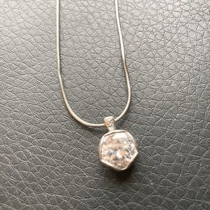 Silpada cubic zirconia drop necklace